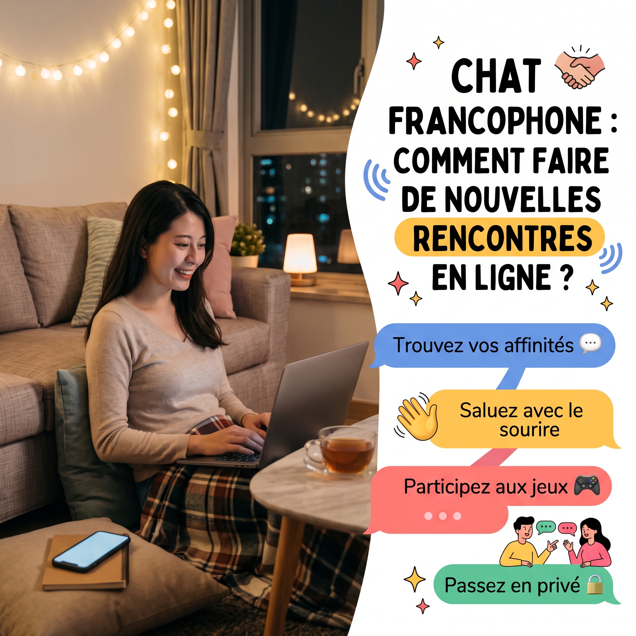 Chat francophone : comment faire de nouvelles rencontres en ligne ?